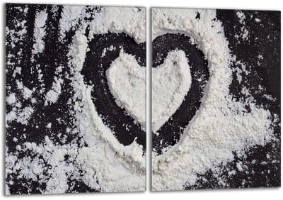 TMK ArtDeko Serie - Glazen Beschermplaat - 2x40x52 cm - Hartmotief
