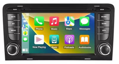 Navigatiesysteem auto met scherm - autoradio geschikt voor CarPlay en Android auto - bluetooth radio - geschikt voor Audi A3 2003-2013