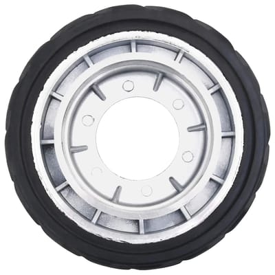 vidaXL - Wiel - voor - neuswiel - Ø19,5x10 - cm - massief - aluminium - en - rubber