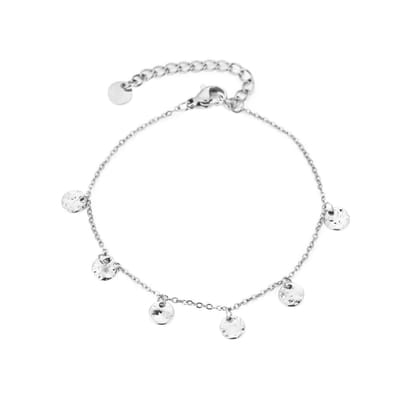 Muntjes armband zilver- stainless steel- nikkelvrij- kerst- sint- trendy