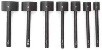 Dailygoods- Pons U-vormig - Halvemaan Perforator 15mm-45mm - Kantensnijder Gereedschap - Antisliphandgreep - Scherpe Rand - Geschikt voor Leerbewerking