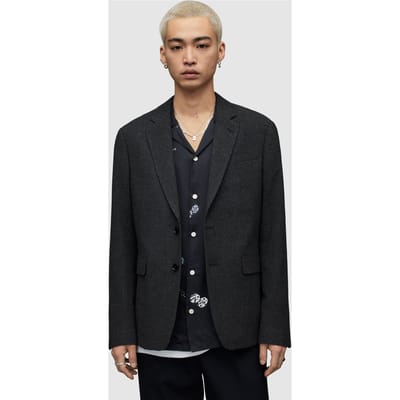 AllSaints Sholt Jacket Black Size: 46 | Blazers Outlet | Heren | Zwart
