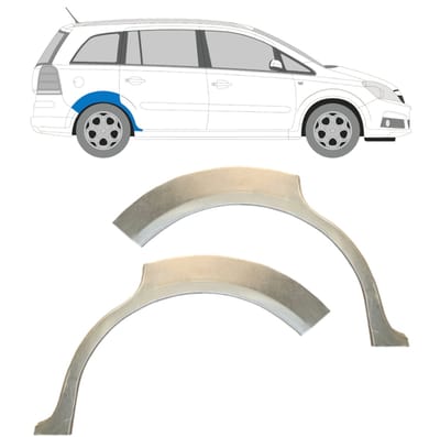 Reparatiepaneel achterspatbord voor Opel Zafira B 2005-2012 / Links + Rechts