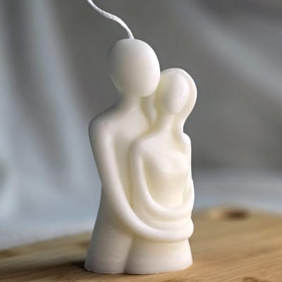 Set Witte Sojawas Kaarsen Set (2 Stuks) - Handgemaakt & Decoratief Cadeau