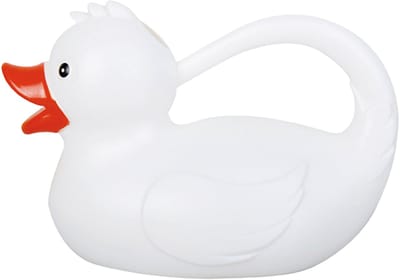 Esschert Design Gieter - Badeend - wit - 1,8 liter - kunststof - Badeend's gietertje - gieters voor kinderen