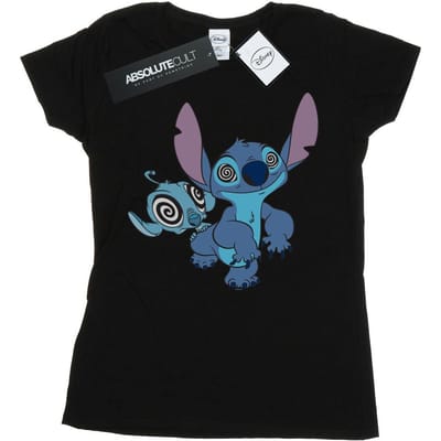 Disney Dames/Dames Lilo And Stitch Hypnotized Katoenen T-Shirt (Zwart)