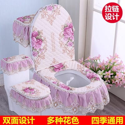 3 stuks/set toiletbrilhoes toilet watertankhoes nearestool stofhoezen toiletbrilkussen afneembare toilethoes doek