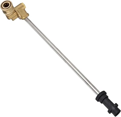 Hogedruk Verlengstuk - Reinigingssteel - Auto Buiten Reinigen - Roestvrij Staal - 40 cm - Zilver