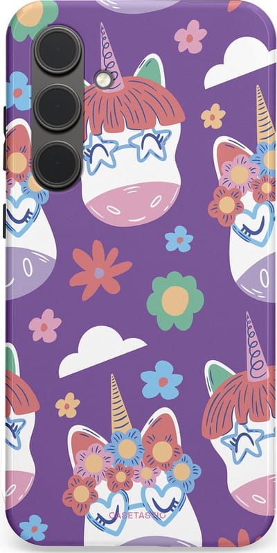 Casetastic Hoesje Geschikt voor Samsung S24 Plus - Stijlvolle Beschermende Duo-layer Case - Eenhoorn Magie