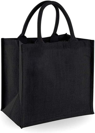 Mini Tote Tas van Gelamineerde Jute - Handig en Duurzaam - 14 Liter - Pack van 2