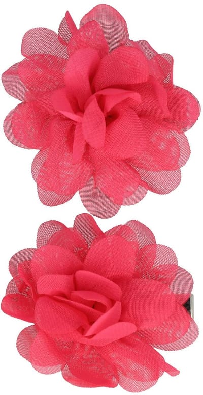 Haarsoires Haarspeld Duckklem 5cm – Haarbloem - Fuchsia Roze - Set van 2 - Sterke Haarclip voor Styling & Dagelijks Gebruik - Hair Clip - Decoratieve Haaraccessoire
