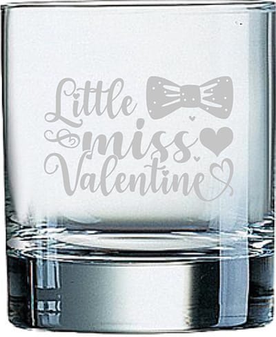 Gegraveerde Whiskeyglas 20cl Little miss valentine