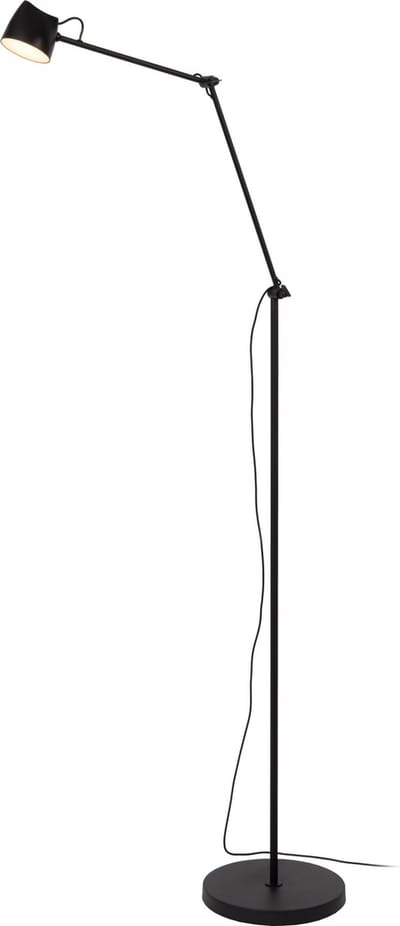 Lucide MILNE - Vloerlamp - LED Dimbaar - 1x8W 2700K - Zwart