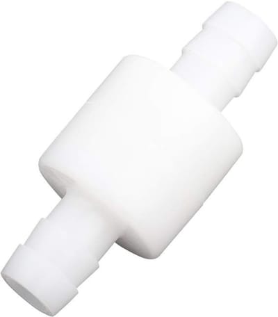 Dailygoods- Terugslagklep 10mm - Plastic - Niet-terugslag - Inline - Water/Lucht/Vloeistof - Hoge mechanische sterkte