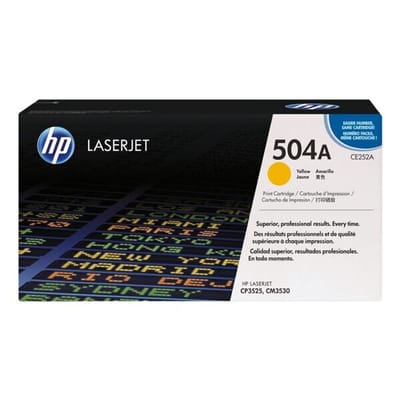 HP CE252A nr. 504A toner cartridge geel (origineel)