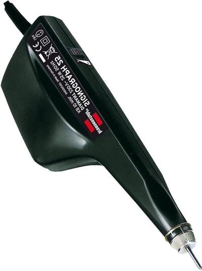 Graveerset Diamant - Graveerpen - Metaal Bewerken - Verwisselbare Punten - 25 Watt - Zwart