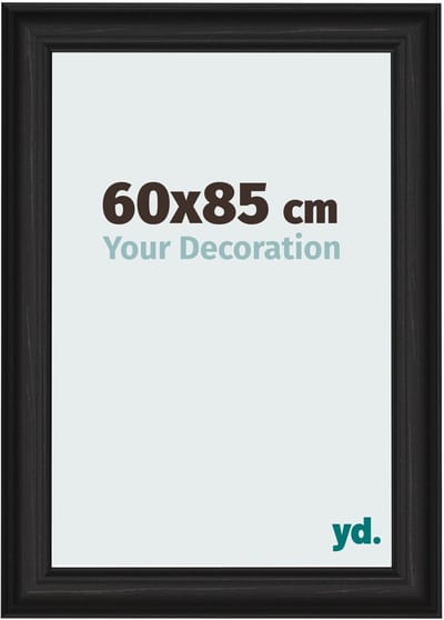 Your Decoration - Fotolijst 60x85 cm - MDF - Zwart Houtnerf - Lazio