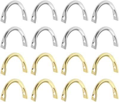 Dailygoods- Vissen Clevis 200 Stuks - U-vormige Clips - Koper - 7.5x6mm - 1mm Diafragma - Duurzaam voor Zoet- en Zoutwater - Visaccessoires