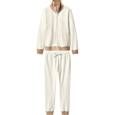 ESMARA Fleece dames huispak (wit, XS (32/34))