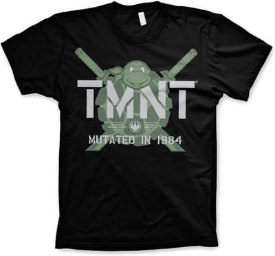 Teenage Mutant Ninja Turtles Heren Tshirt -S- Mutated In 1984 Zwart