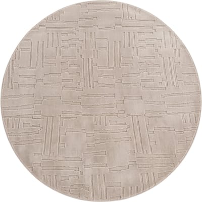 Modern tapijt Tokko beige 120 cm rond