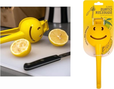 Citruspers met Handvat - Citrus Squeezer - Gezonde Drankjes Maken - Vriendelijk Design - 22 cm - Zilver