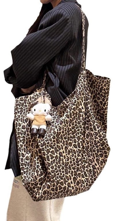 OYLCDI Dames Heren schoudertas ​Overschouder tas / crossbodytas Schoudertas met luipaardprint – kerstcadeau