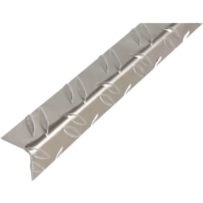 Alberts 467722 Hoekprofiel | gegolfd reliëf | aluminium, onbewerkt | 2000 x 41,2 x 41,2 mm