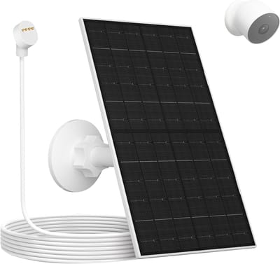 Zonnepaneel - Energie Oplader - Camera Voeden - Waterdicht Ontwerp - 7 Watt - Wit