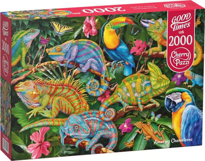 2000 Stuks Puzzel: Verbazingwekkende Chamaeleons – Uitdagend Legpuzzel