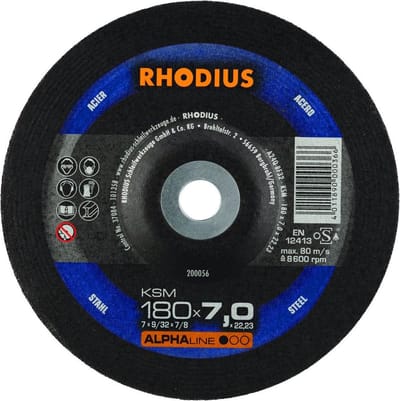 Afbraamschijf Ø180 x 7 mm ALPHAline KSM - RHODIUS