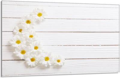 TMK ArtDeko Serie - Snijplank - Glas - Houtmotief - 80x52 cm
