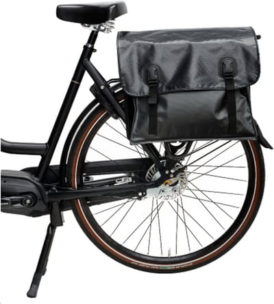 BECK Classic - Dubbele Fietsstas - Bisonyl - Zwart - 46L