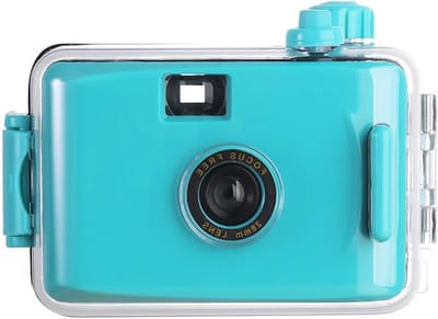 Herbruikbare Filmcamera - Waterdichte Camera - Onderwater Fotografie - Focusvrij Ontwerp - 28mm Lens - Blauw