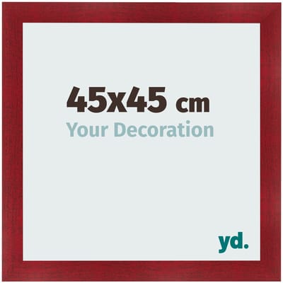 Your Decoration - Fotolijst 45x45 cm - MDF - Wijnrood Geveegd - Pisa