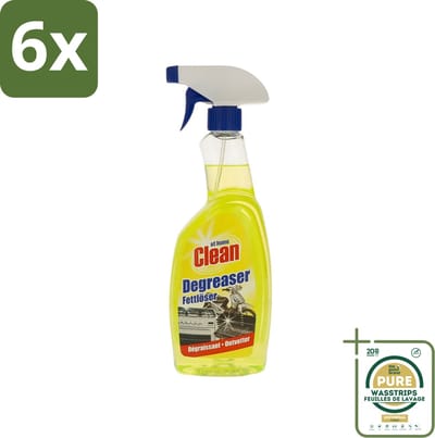 At Home - Clean - Ontvetter - Snel Resultaat - 750 ml - Voordeelverpakking - 6 stuks - Vetverwijdering - Snel reinigen