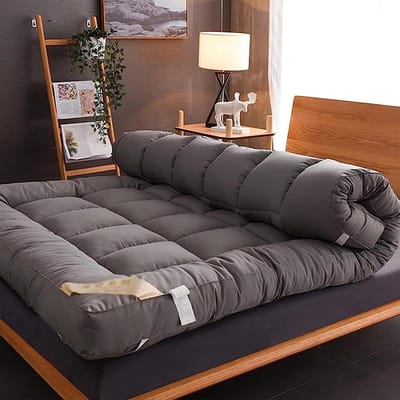 Dikke Vloermatras 180 x 200 cm - Opvouwbaar en Ademend - Ideaal als Campingmatras en tijdelijk Bed