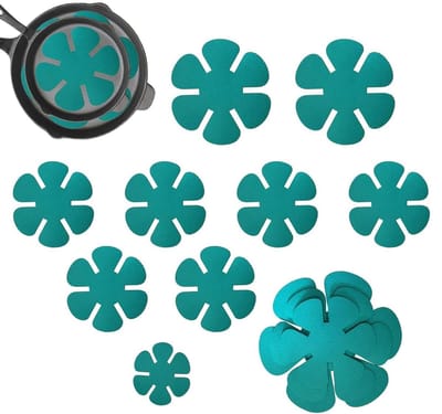 Pan en Pot Beschermers - Pannen Lagen - Keuken Organisatie - Wasbaar Vilt Materiaal - 3 Maten - Blauw