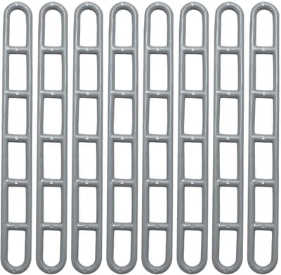 Dailygoods- Ladderbanden 8 Stuks - Extra Sterk - Verstelbaar - Outdoor Camping - Tenten - Plastic Accessoires - 22x2.5 cm - Tentstokken