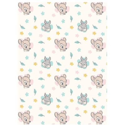 Disney Bambi Fleeceplaid Flower - 110 x 150 cm - Polyester
