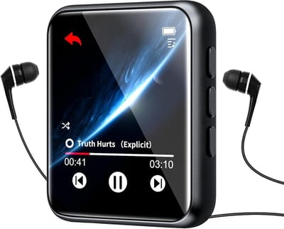 MP3 Speler met Bluetooth 5.0, 16GB, Hifi Lossless Geluid en Ingebouwde Luidspreker