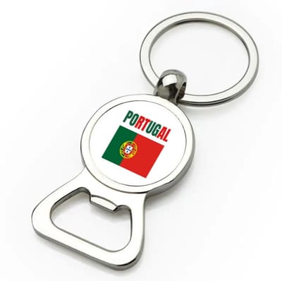 Akyol - portugal vlag flesopener - Portugal - reizigers - verjaardagscadeau - souvenir - vakantie - kado - gift - geschenk - 9 bij 3 cm