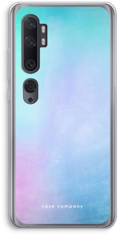 Case Company® - Hoesje geschikt voor Xiaomi Mi Note 10 Pro hoesje - Mist pastel - Soft Cover Telefoonhoesje - Bescherming aan alle Kanten en Schermrand