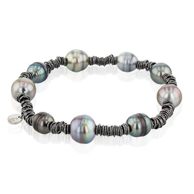 Luna-Pearls - 104.0611 - Armband - 750/-Roze goud met Tahiti gekweekte parel