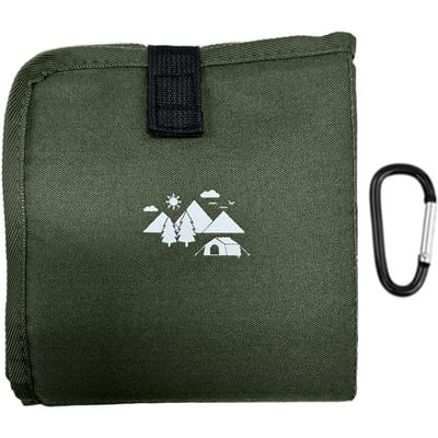Coussin de siège compact imperméable d'extérieur pliable pour camping léger 85g avec sac de transport coussin de siège tapis imperméable Green vert