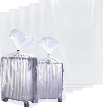 Extra grote doorzichtige opbergzakken, 5 stuks herbruikbare verhuiszakken voor speelgoed, kleding en huisdieren (100x150cm)
