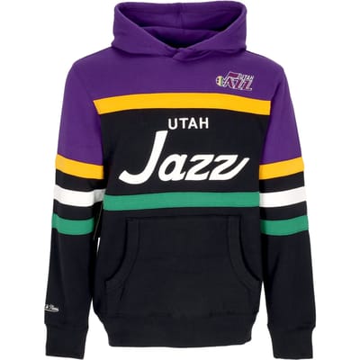 Herenhoodie Nba Hoofdcoachhoodie Utajaz Originele teamkleuren
