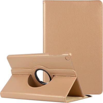 Draaibaar Hoesje 360 Rotating Multi stand Case - Geschikt voor: Samsung Galaxy Tab A8 (2022 & 2021) - SM-X200 / X205 / X207 - 10.5 inch - Goud