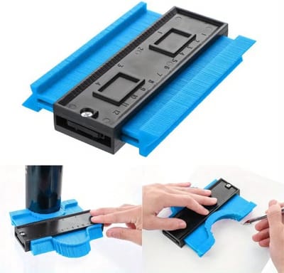 Profiel Kopieer Hulp I Aftekenhulp en Duplicator I Contourmal I Meetinstrument I Hoekmeter I Schuifmaat I Bouwgereedschap I Blauw