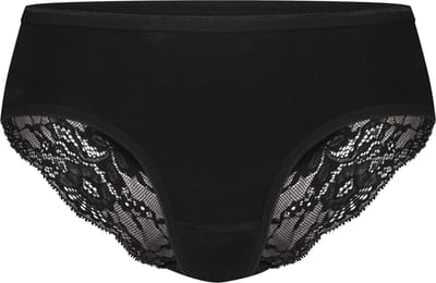 Basics hipster met kant zwart voor Dames | Maat S